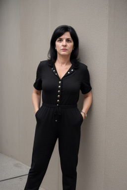 Portuguese middle-aged female with  black hair