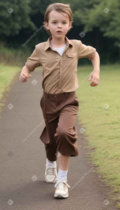 Dutch child boy with  brown hair