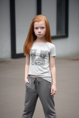 Canadian child girl with  ginger hair