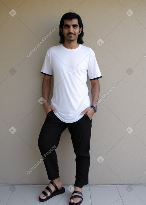 Emirati adult male with  black hair