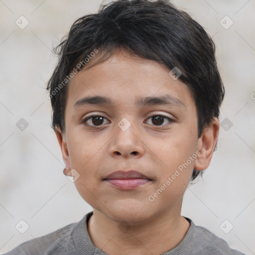 Neutral asian young-adult male with short  brown hair and brown eyes