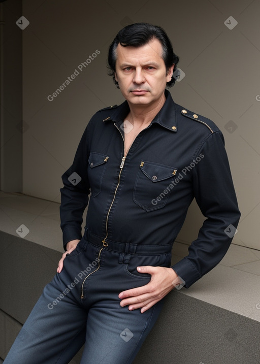 Russian 45 years male with  black hair