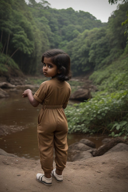 Sri lankan infant girl with  brown hair