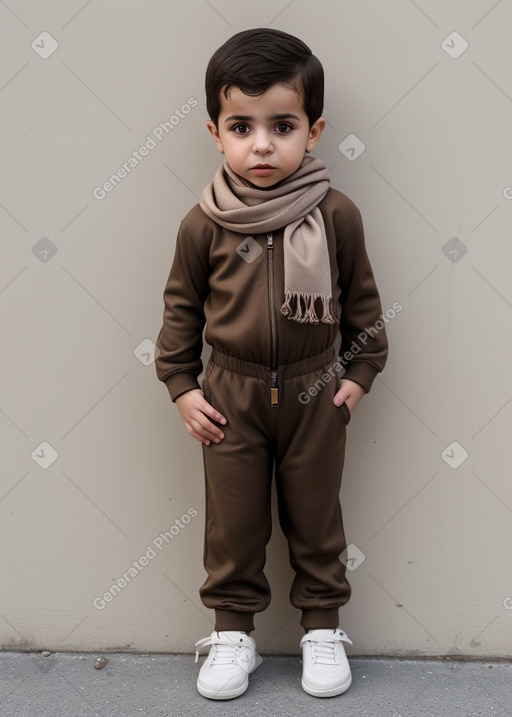 Iraqi infant boy with  brown hair