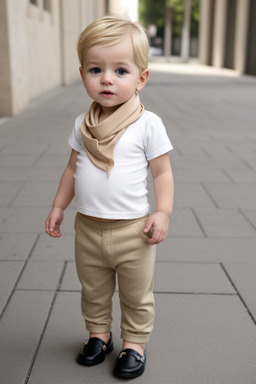 French infant boy with  blonde hair