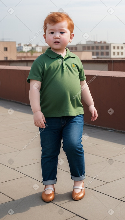 Uzbek infant boy with  ginger hair