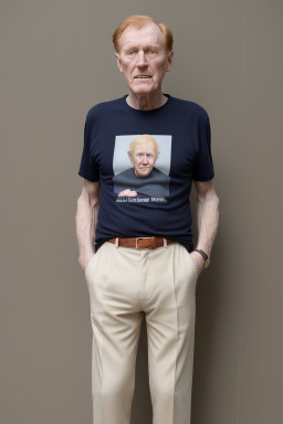 Irish elderly male with  ginger hair