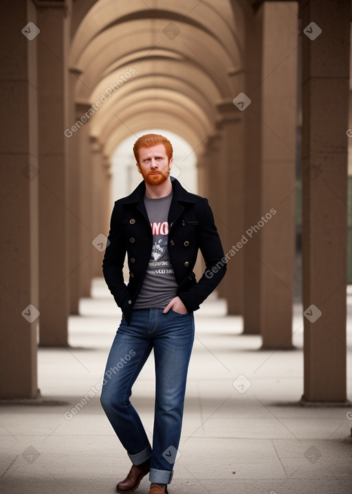 Egyptian 45 years male with  ginger hair