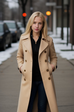 Caucasian adult female with  blonde hair