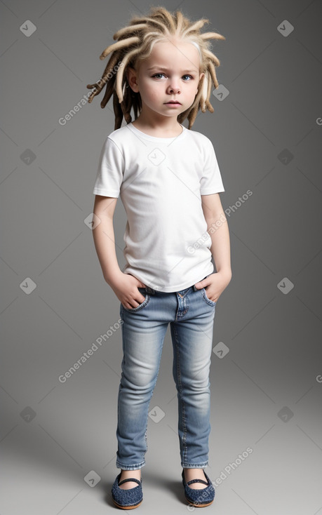 Austrian infant boy with  white hair