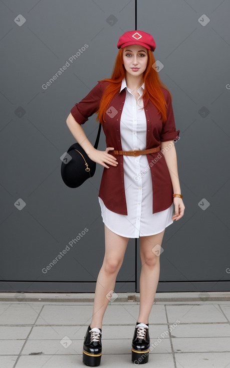 Turkish adult female with  ginger hair