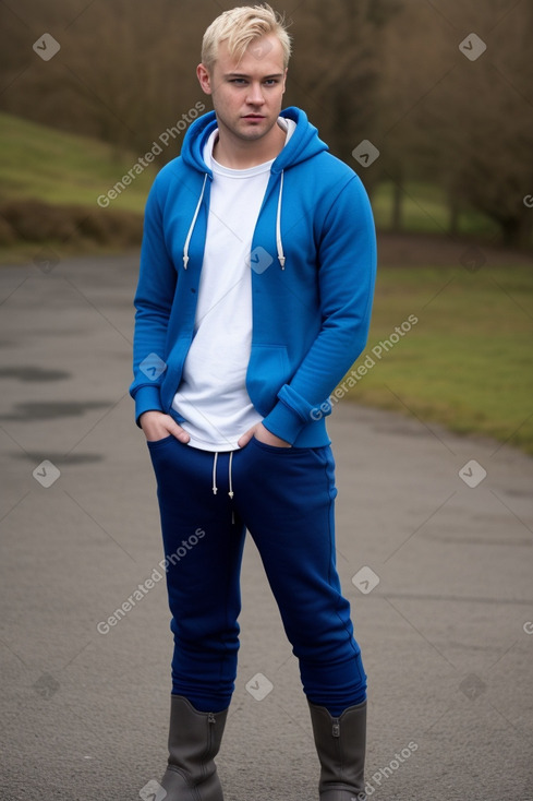 Irish adult male with  blonde hair