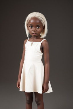 Kenyan child girl with  white hair