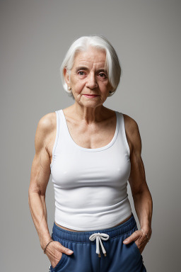 Spanish elderly female with  white hair