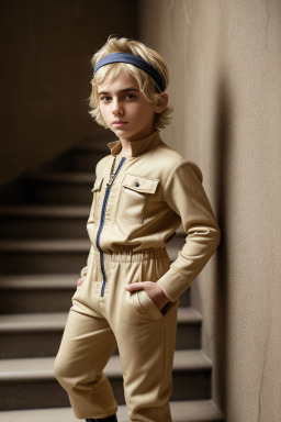 Armenian child male with  blonde hair