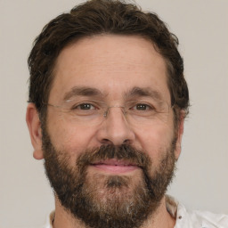 Neutral white adult male with short  brown hair and brown eyes