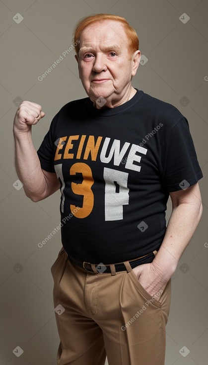 Portuguese elderly male with  ginger hair