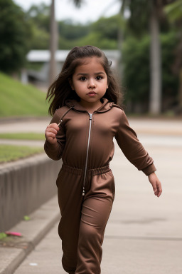 Honduran infant girl with  brown hair