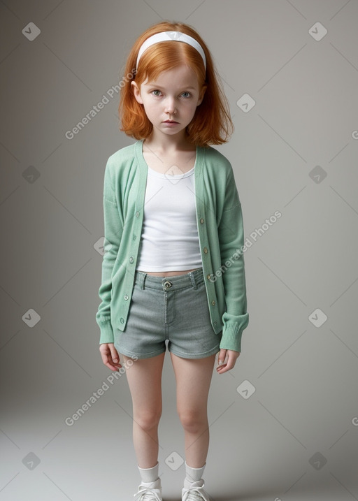 Norwegian child female with  ginger hair