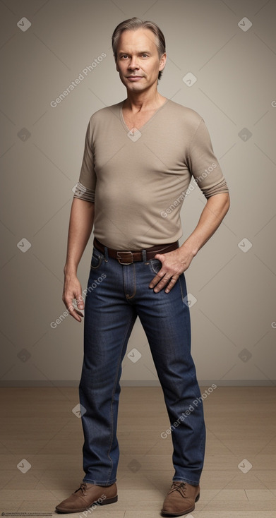 Swedish 45 years male with  brown hair