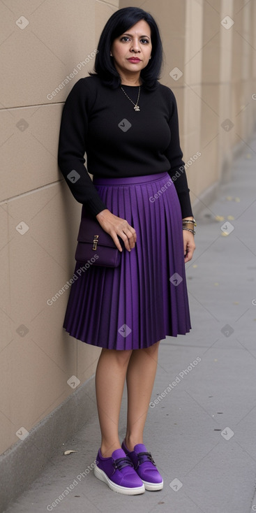 Venezuelan middle-aged female with  black hair