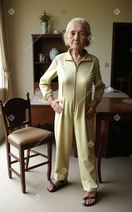 Uzbek elderly female with  blonde hair