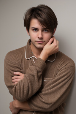 Adult male with  brown hair