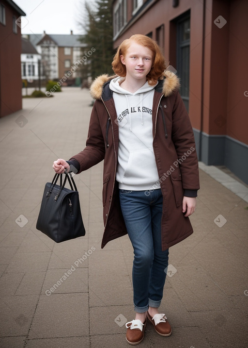 Teenager boy with  ginger hair