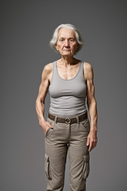 Hungarian elderly female with  gray hair