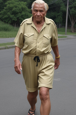 Bolivian elderly male with  blonde hair