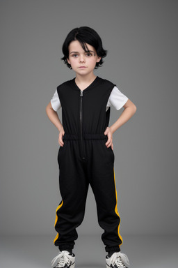 German child boy with  black hair