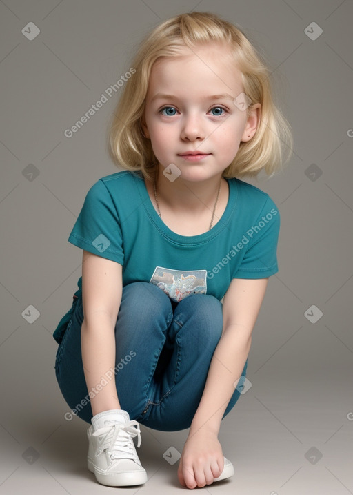 British infant girl with  blonde hair