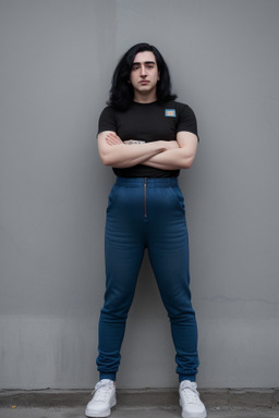 Azerbaijani adult non-binary with  black hair