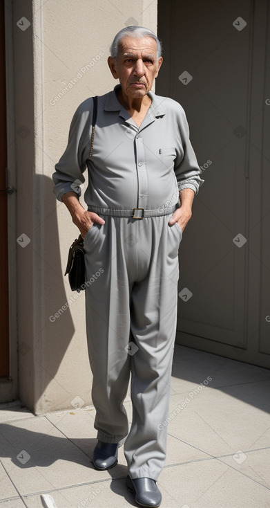 Algerian elderly male with  gray hair