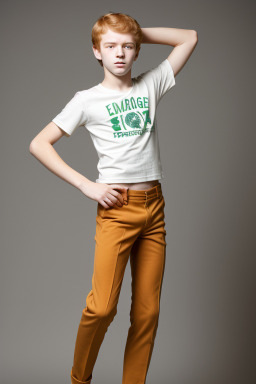 Brazilian teenager boy with  ginger hair