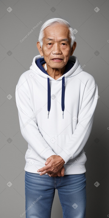 Indonesian elderly male with  white hair