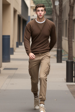 Israeli young adult male with  brown hair