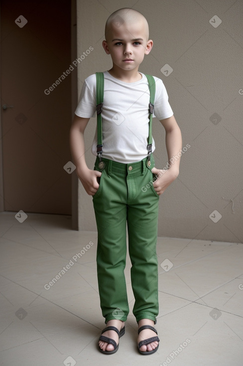 Macedonian child boy with  blonde hair