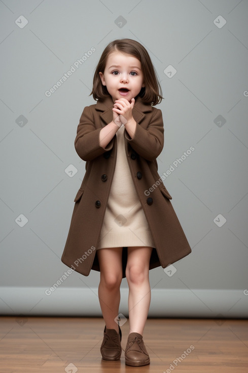 South african infant girl with  brown hair