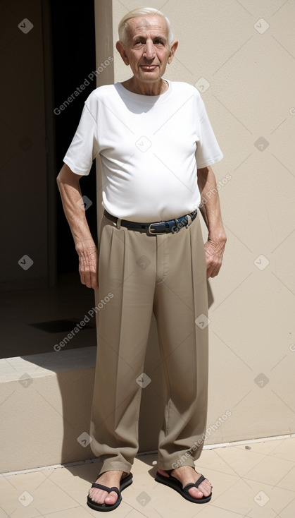 Israeli elderly male with  blonde hair