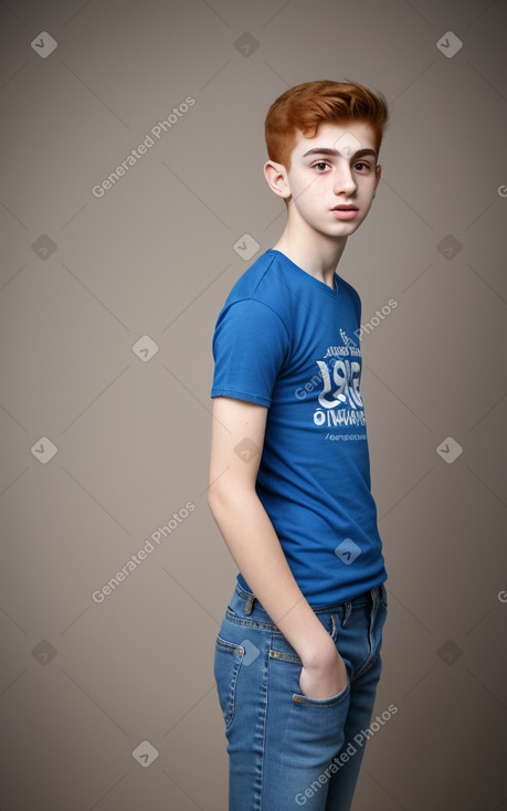 Armenian teenager boy with  ginger hair