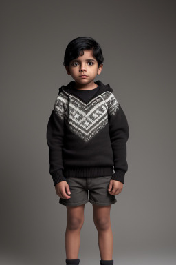 Honduran child boy with  black hair