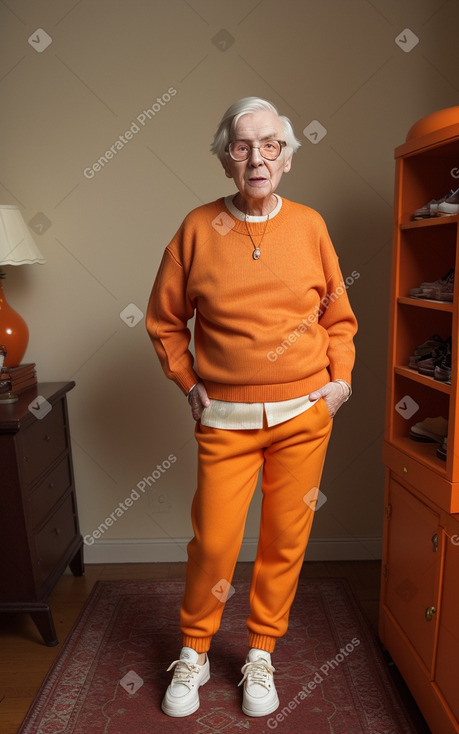 Caucasian elderly non-binary 