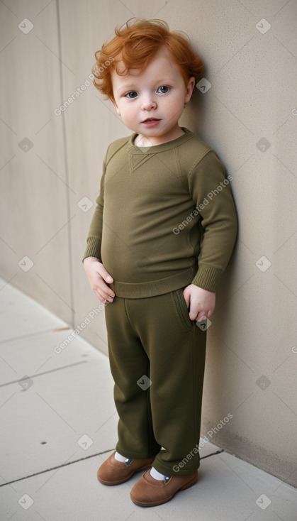 Serbian infant boy with  ginger hair