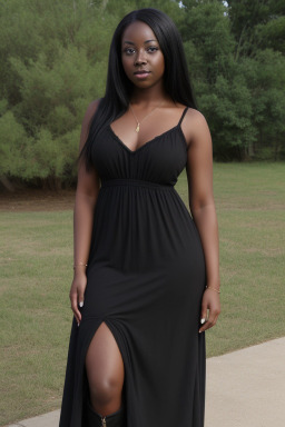African american adult female with  black hair