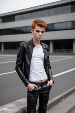 Portuguese teenager boy with  ginger hair