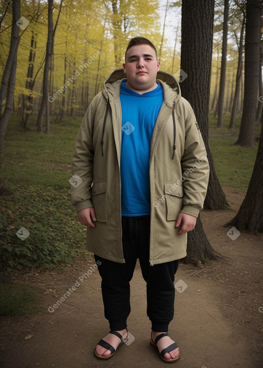 Macedonian young adult male with  blonde hair