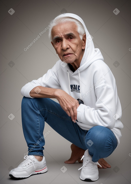 Omani elderly male with  white hair