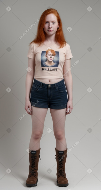 Adult non-binary with  ginger hair