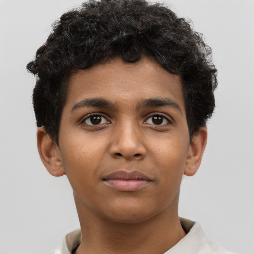 Neutral latino young-adult male with short  brown hair and brown eyes